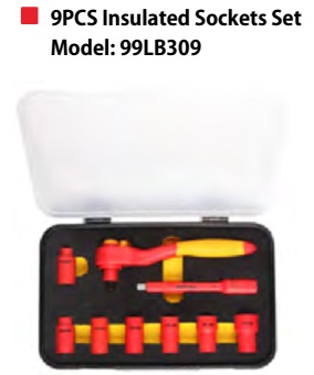 9 PCS Insulated Socket Set