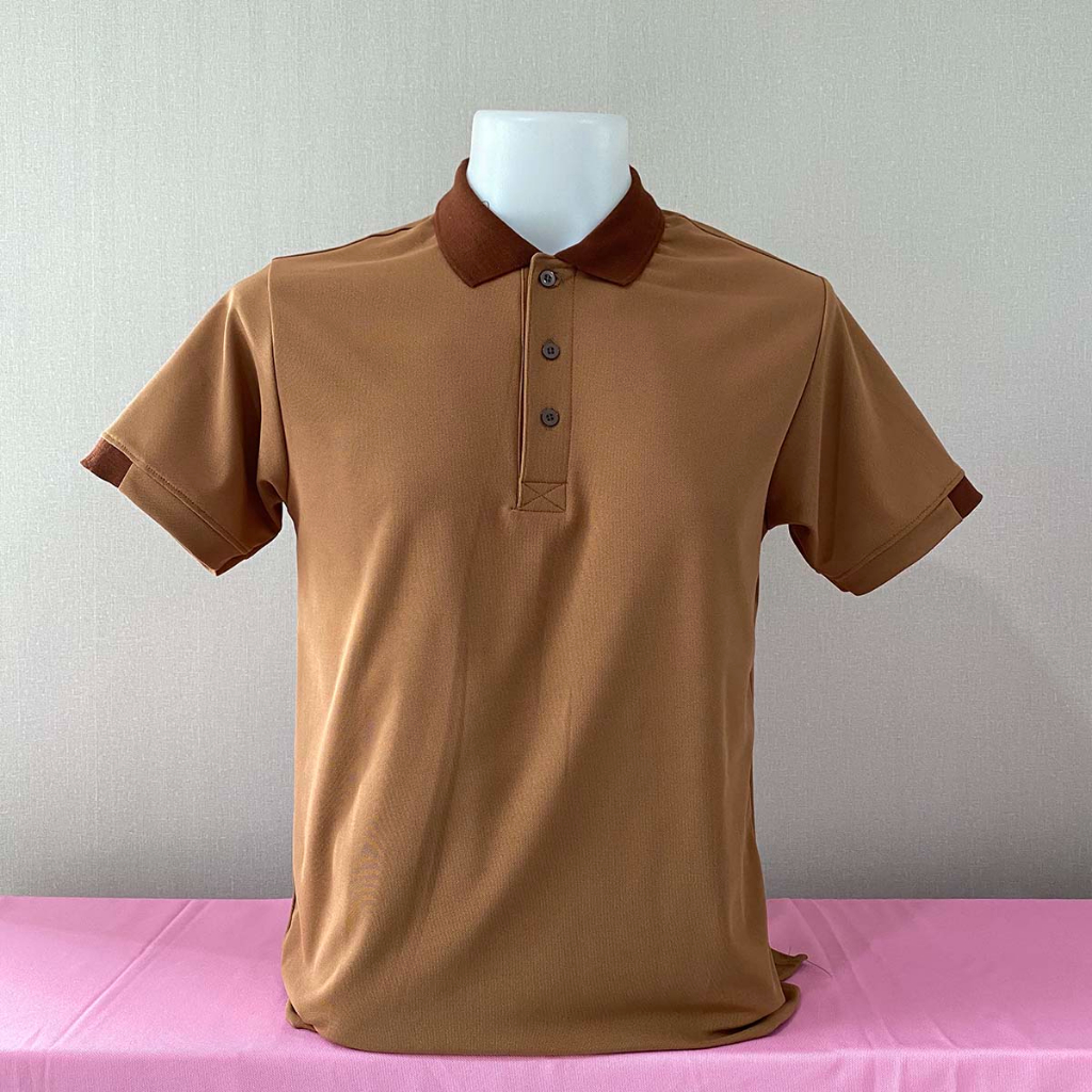 POLO PREMIUM MicroPlus เสื้อโปโล เสื้อคอปก สีน้ำตาล