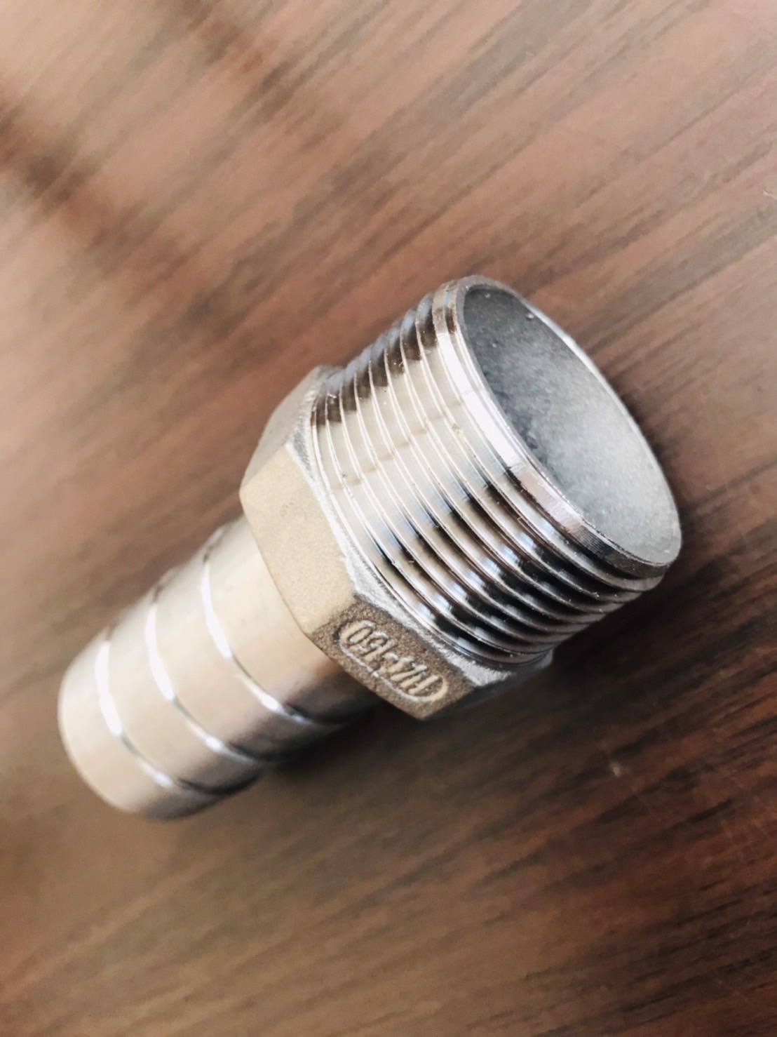 ข้อต่อตรงหางไหล 1 1/4 นิ้ว สแตนเลส 304 เกลียวนอก #12575