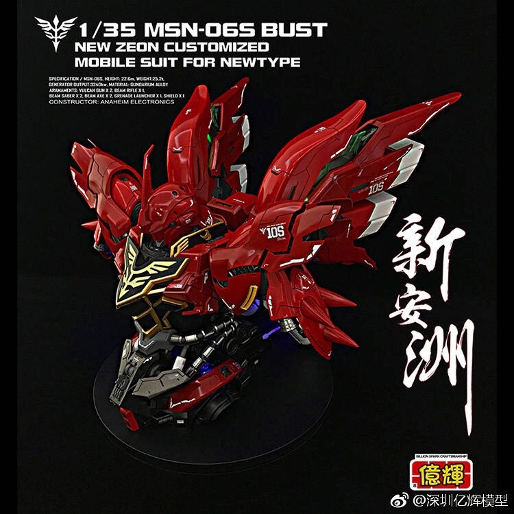 *พรีออเดอร์ 1/35 Sinanju HEAD + LED+ฐาน [YIHUI]