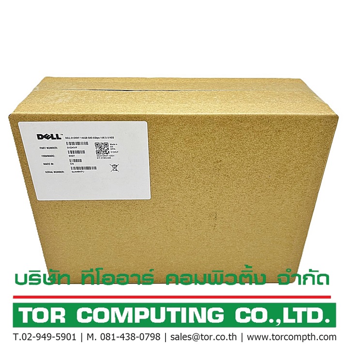 NEW DELL 01DKVF 1DKVF 9Z2066-054 [TorCompTH Thailand ขายจำหน่าย ราคา] Dell 146GB 15K 6G SAS 3.5IN HDD