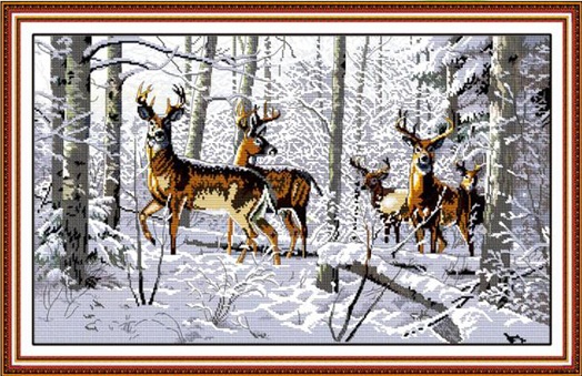 Snowy Deer (พิมพ์ลาย)