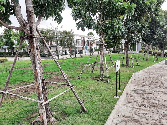 ขายทาวน์เฮ้าส์ ม.บ้านฟ้ากรีนเนอรี่ ปิ่นเกล้า สาย 5 ถ.บรมราชชนนี ต.บางเตย อ.สามพราน นครปฐม ใกล้เซ็นทรัลศาลายา / พื้นที่ 2 ชั้น 20 ตารางวา