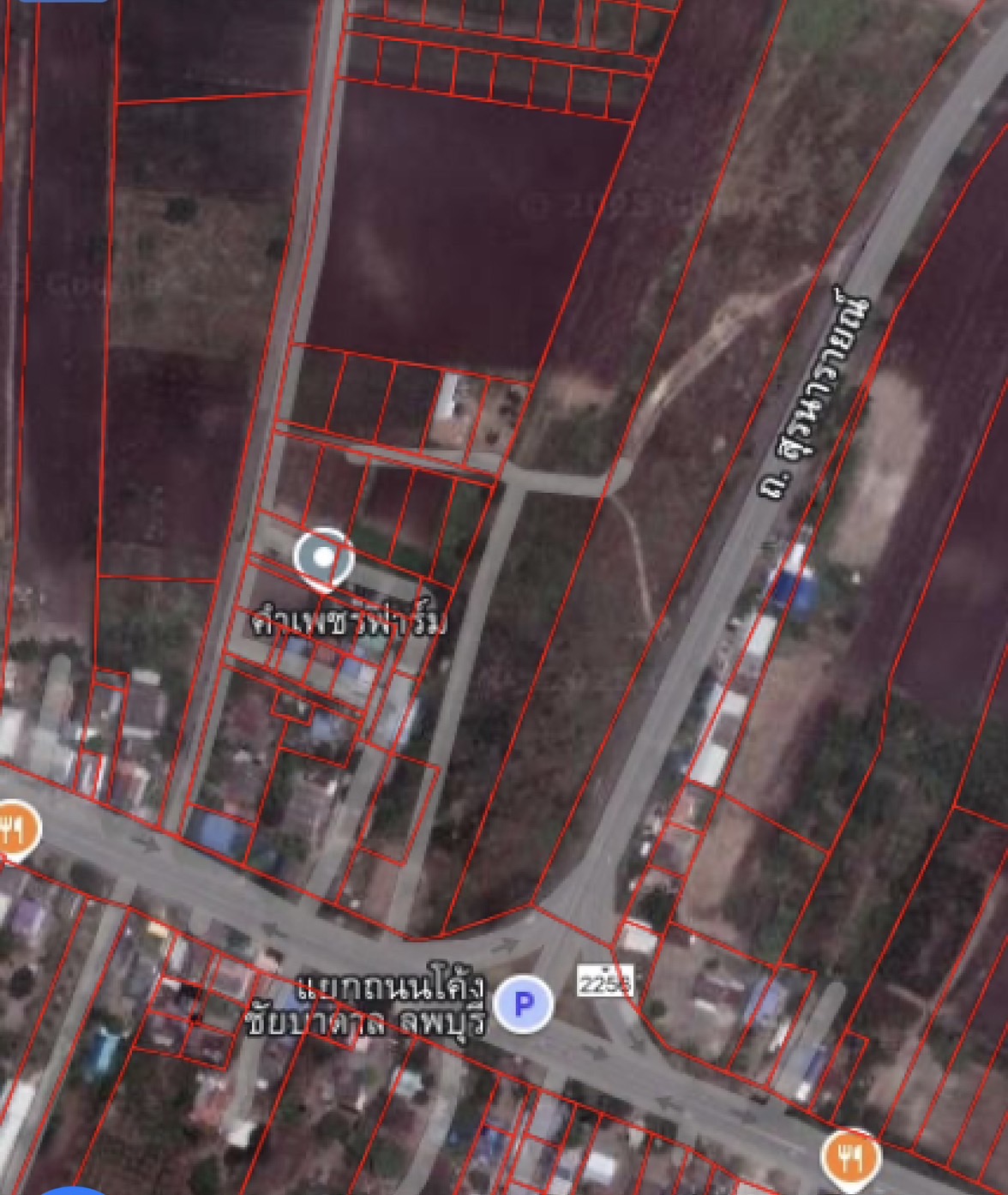 ขายที่ดินติดถนน แปลงสวย เนื้อที่ 61-2-99 ไร่ ชัยบาดาล จ.ลพบุรี ติดถนนสุรนารายณ์205 หน้ากว้าง 500 เมตร ที่ดินพัฒนาแล้ว ถมเสมอถนน.ที่ดินอยู่กลางชุมชน น้ำไม่ท่วม ทำเป็นโครงการบ้านจัดสรร โรงงาน ทำห้างโลตัส บิ๊กซี โกดังเก็บของ