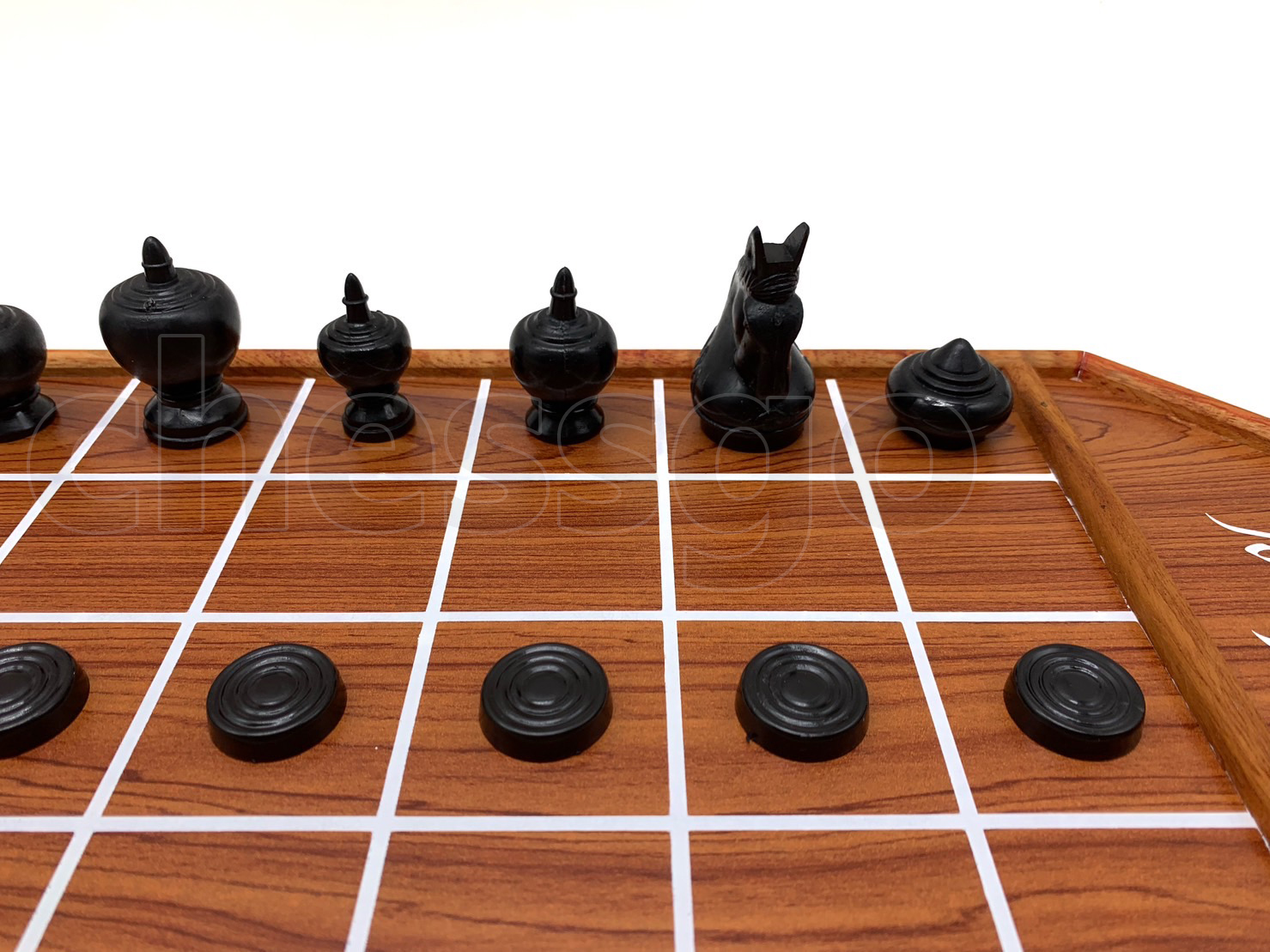 ชุดหมากรุกไทย(กระดานไม้อัดMDF+ตัวพลาสติกbermuda)