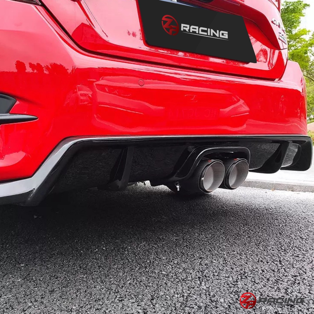ชุดลิ้นหลัง Diffuser พร้อมท่อคู่ CIVIC FC V.5 สำหรับปี 2016-2022