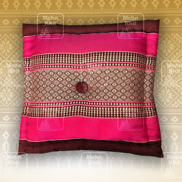 หมอนอิงเจาะกระดุมเล็ก 38x38 Cm, Thai Leaning Cushions backrest Khit, Pillow Small 38x38Cm Kapok100%