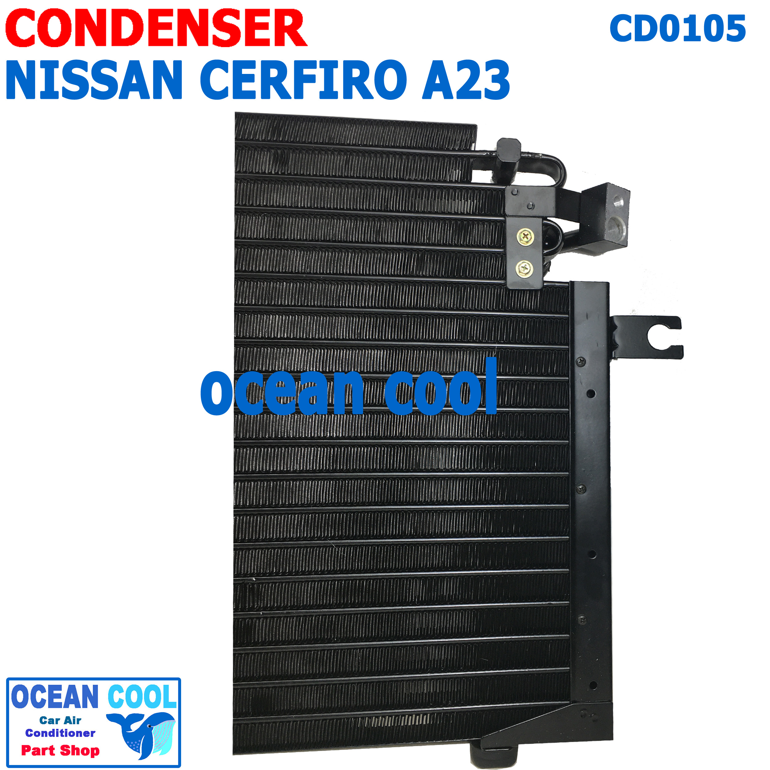 แผงแอร์ นิสสัน เซฟิโร่ A32 ปี 1996 - 1997 CD0105 Condenser For Nissan Cefiro A32 คอยล์ร้อน รังผึ้งแอร์ แผงรังผึ้ง น้ำยาตัวใหม่ น้ำยา R134A