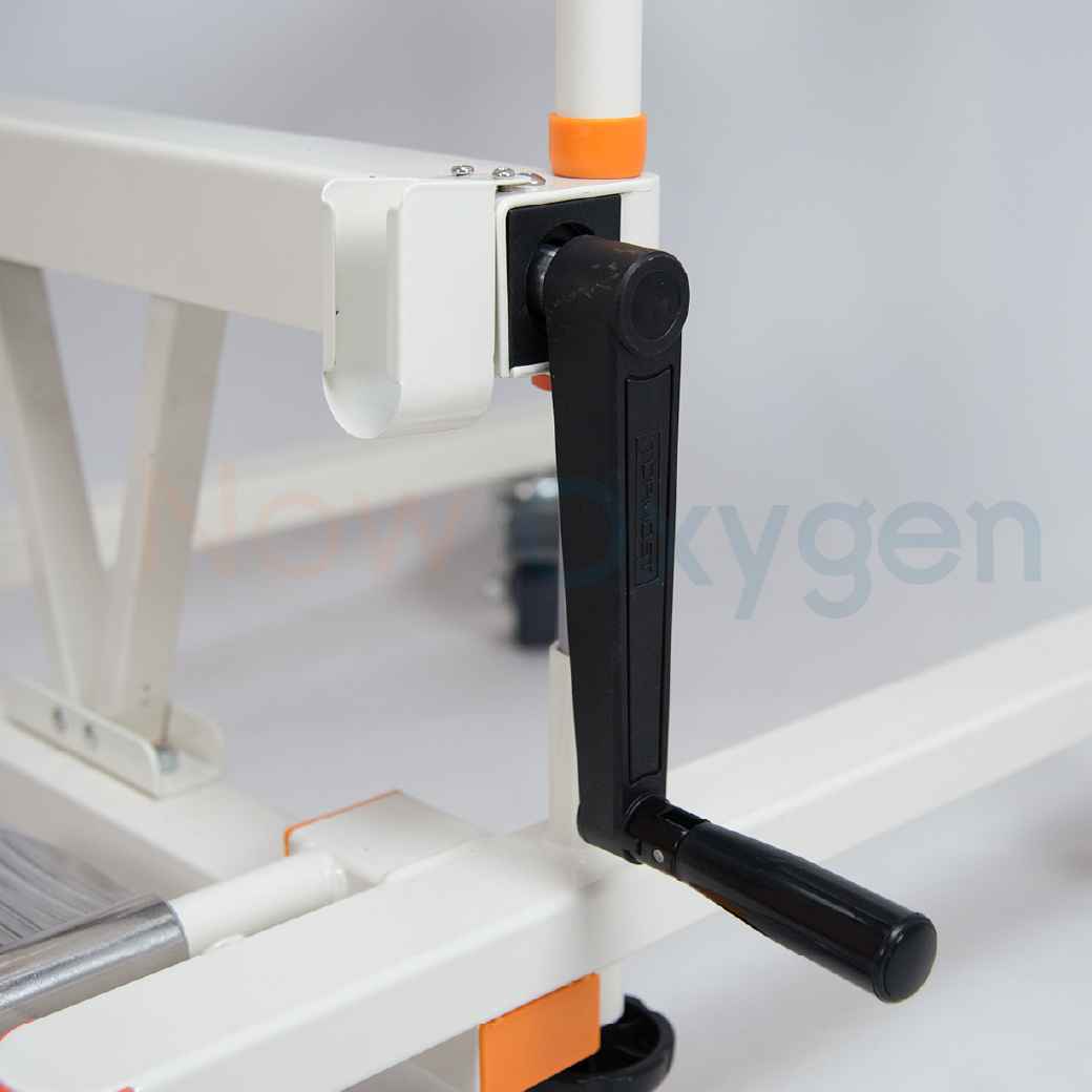 รถเข็นเคลื่อนย้ายผู้ป่วย อเนกประสงค์ รุ่นปรับมือหมุน (รับประกัน 2 ปี)