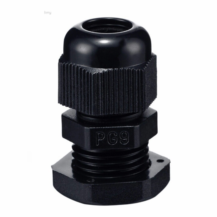 PG9 Black Cable Gland