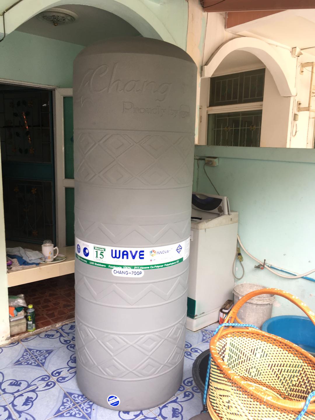 ถังเก็บน้ำ WAVE รุ่นช้างเพลน 3000 ลิตร