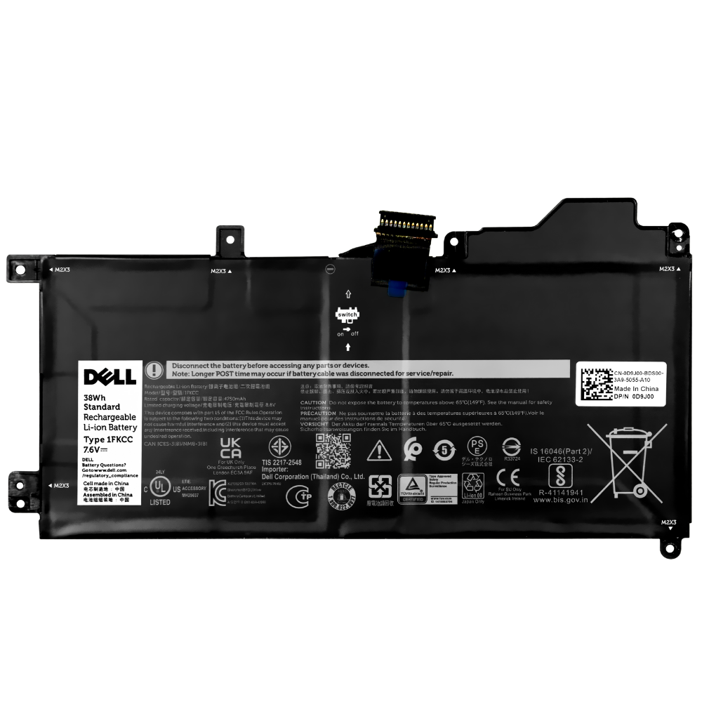 Battery Dell Latitude 7210 2-in-1, 2-Cell 38Wh, แบตเตอรี่ Dell JFKCC ของแท้รับประกันศูนย์ Dell Thailand ราคาไม่แพง