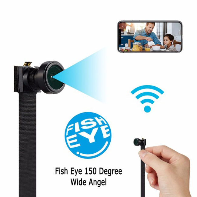 กล้องหัวเข็ม LookCam V150องศา เลนส์กว้างมากๆ พรอม WIFI