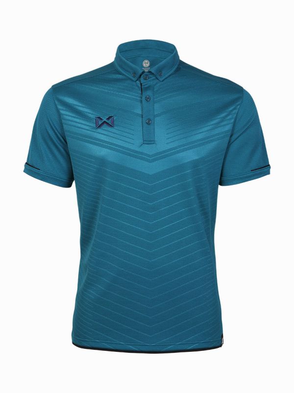 WARRIX (วอริกซ์) LAVIDA POLO ลิขสิทธิ์แท้ 100% เสื้อโปโลสปอร์ต สีฟ้าทะเล ID