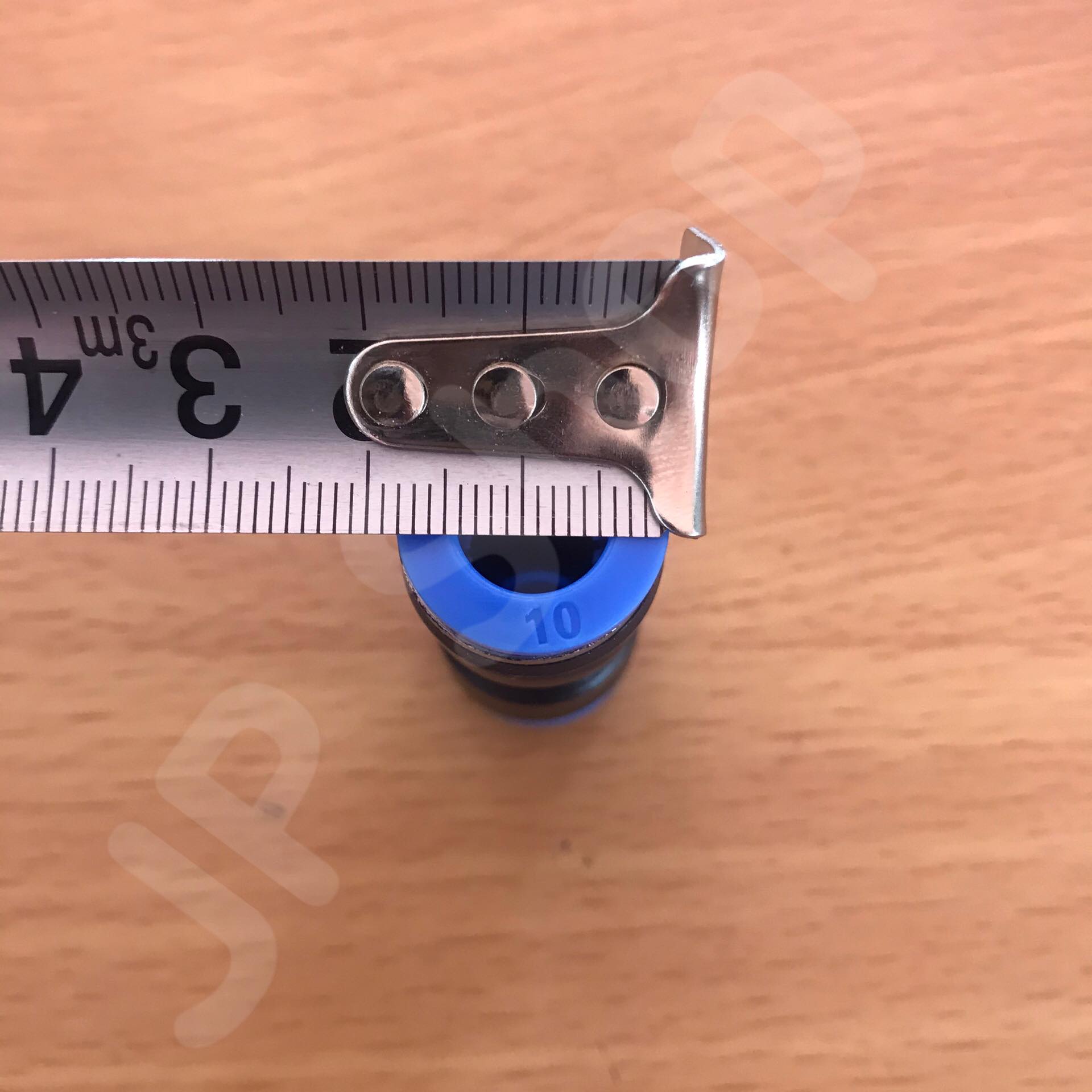 ข้อต่อลม PU 10 มม.-ต่อตรง ฟิตติ้งสายลม ต่อสายลม 10 มม. #9772