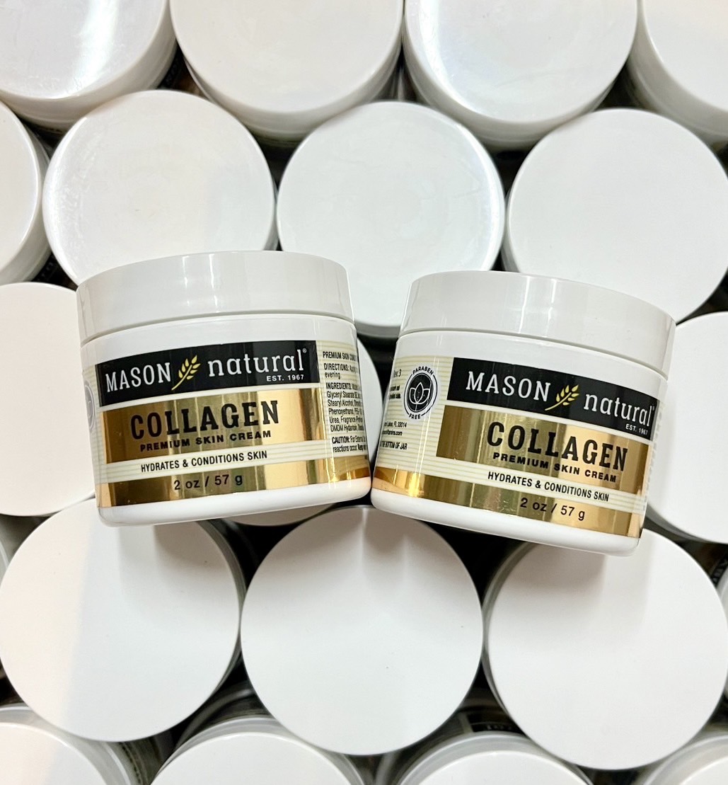 Mason Natural Collagen Beauty Cream 57g. ครีมสูตร Collagen บริสุทธิ์เพียว 100% แพ็คเก็จใหม่