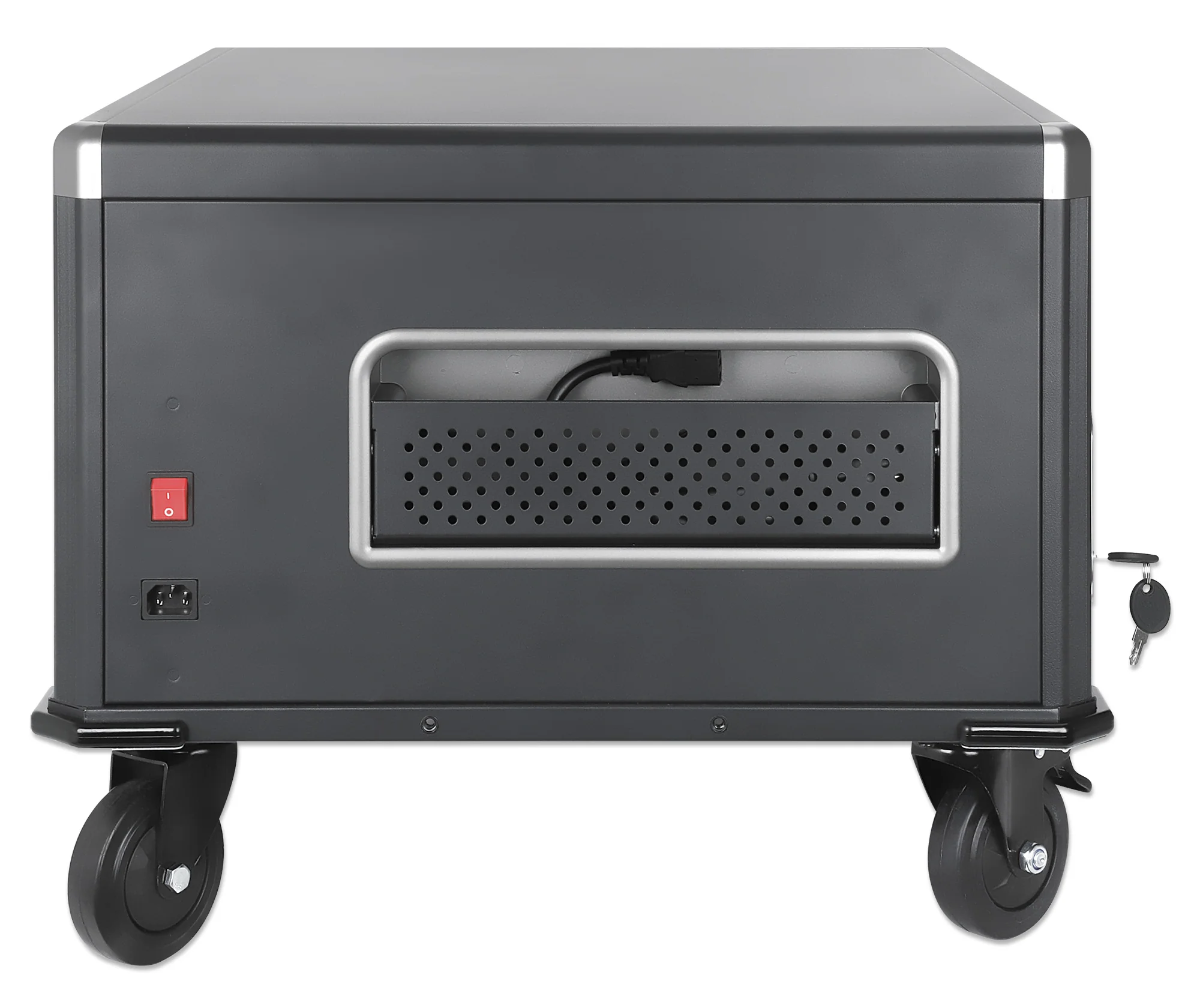 MHT-181181 ตู้ชาร์จอุปกรณ์อิเล็กทรอนิกส์แบบรถเข็น (AC 220 Volts/3080 Watts Charging Cart) รุ่น 20 ช่องเสียบ สำหรับประเทศไทย