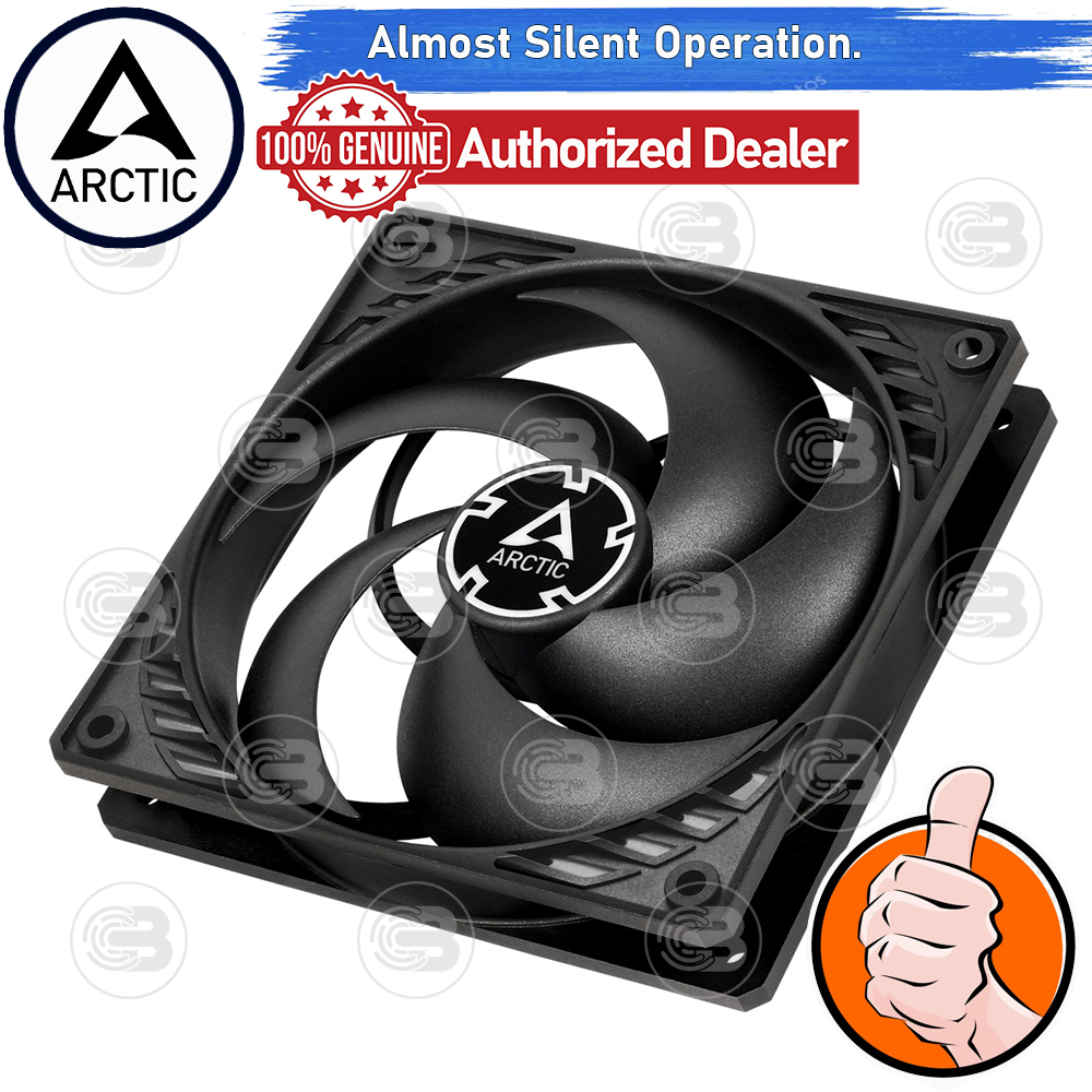 [CoolBlasterThai] ARCTIC P12 Silent Black (size 120 mm.) PC Fan Case ประกัน 6 ปี
