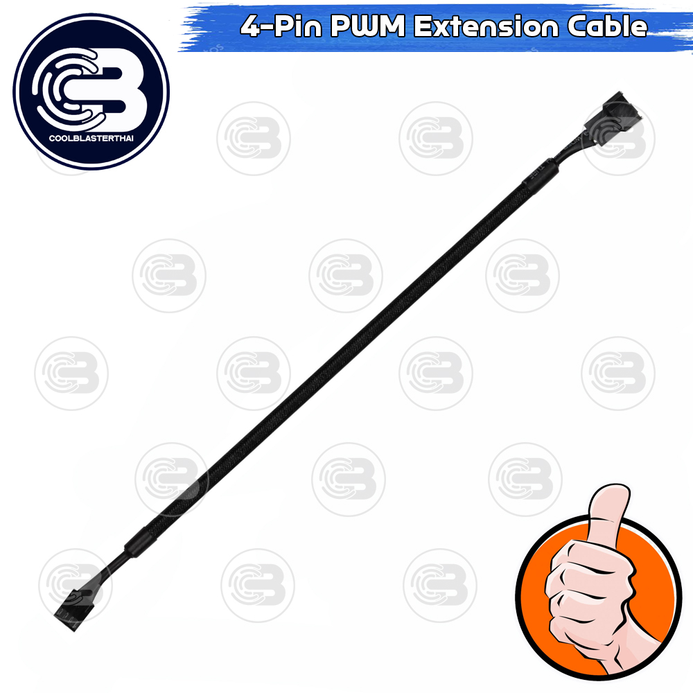 [CoolBlasterThai] Fully Sleeved 4-pin PWM 30cm Extension Cables