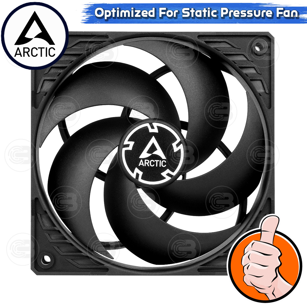 [CoolBlasterThai] ARCTIC P12 BLACK (120 mm.) X5 Value Pack PC Fan Case ประกัน 6 ปี