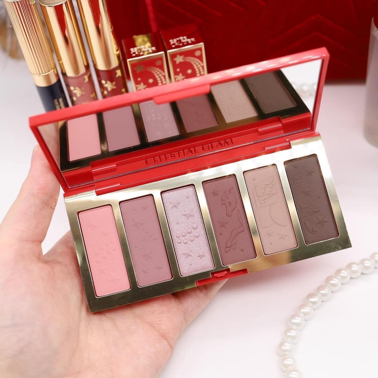 พาเลทตา Estee Lauder Celestial Glow Eyeshadow Palette 7g. 6สี [แยกจากเซต] 2023