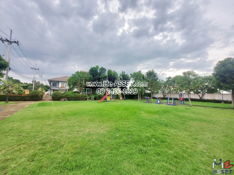 ขายและเช่า ทาวน์โฮม ย่าน คลองพระอุดม คลองข่อย วัดท่าเกวียน วัดทองสะอาด ลาดหลุมแก้ว : บ้านสวนธนาการ์เด้น : 2 ชั้น 22.7 ตารางวา