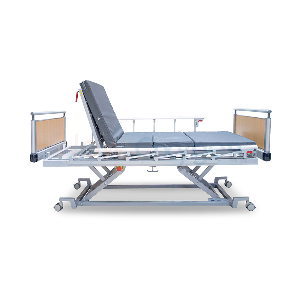 เตียงผู้สูงอายุไฟฟ้า แบบไม้ 6 ฟังก์ชัน แบบลายไม้สไตล์ญี่ปุ่น รุ่น Classic Ultra Low ปรับต่ำพิเศษ มีแบตเตอรี่ในตัว พร้อมโหมดฉุกเฉิน CPR รับประกันศูนย์ไทย 6 ปี