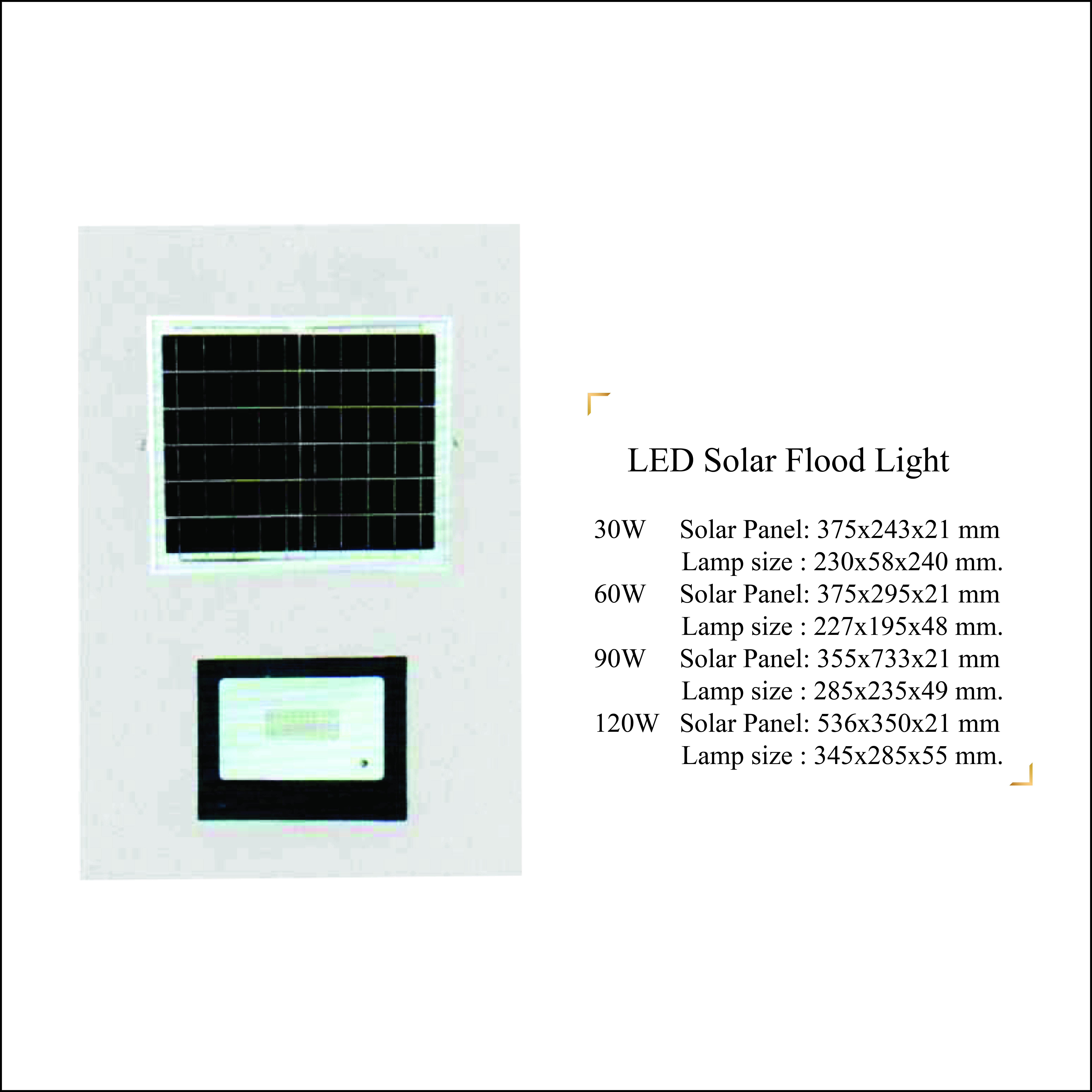 LED Solar Flood Light