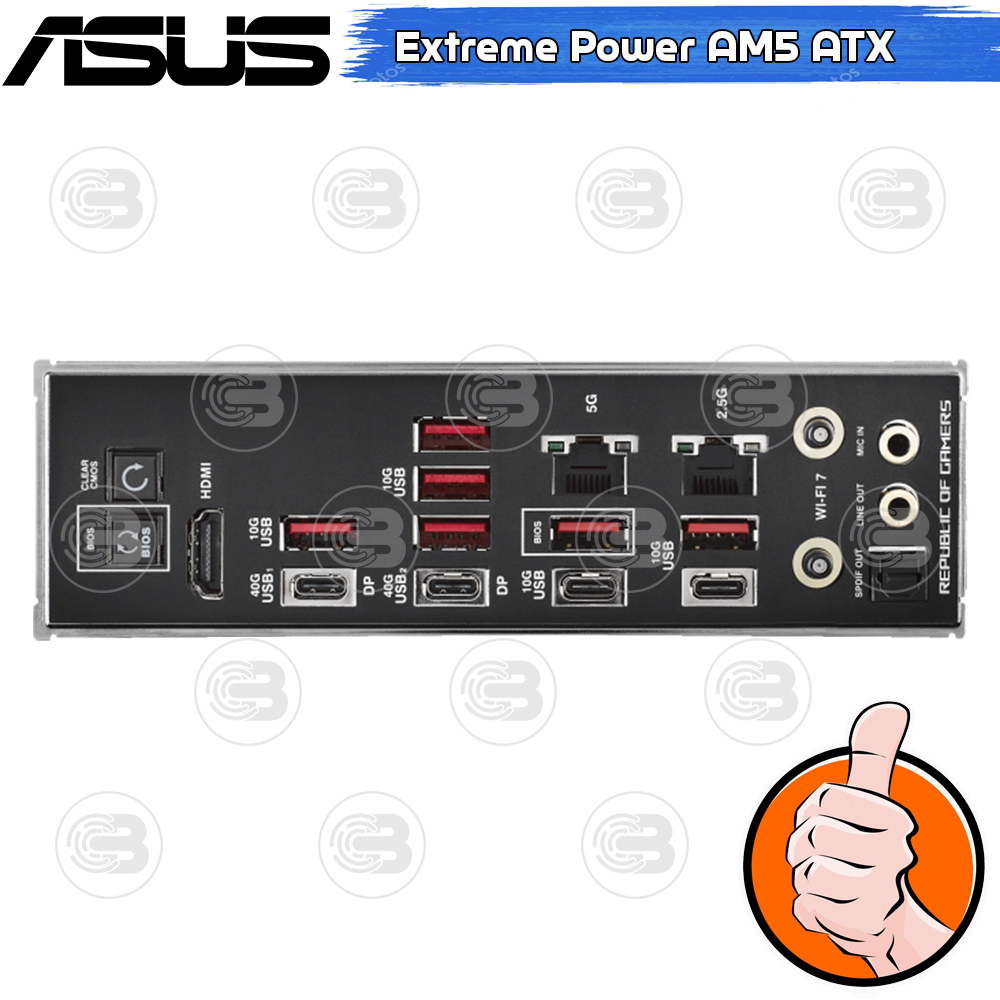 [CoolBlasterThai] ASUS MAINBOARD ROG CROSSHAIR X870E HERO AMD SOCKET AM5 DDR5 ATX ประกัน 3 ปี