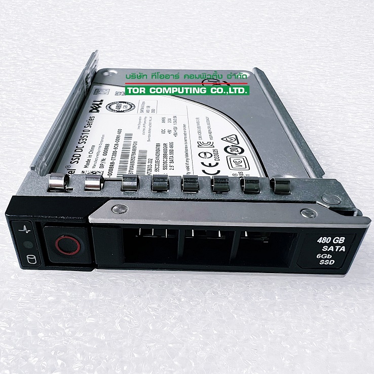 Dell 0008R8 008R8 [TorCompTH Thailand] Dell 480GB 6G 2.5in MLC SATA RI SSD for Gen 14