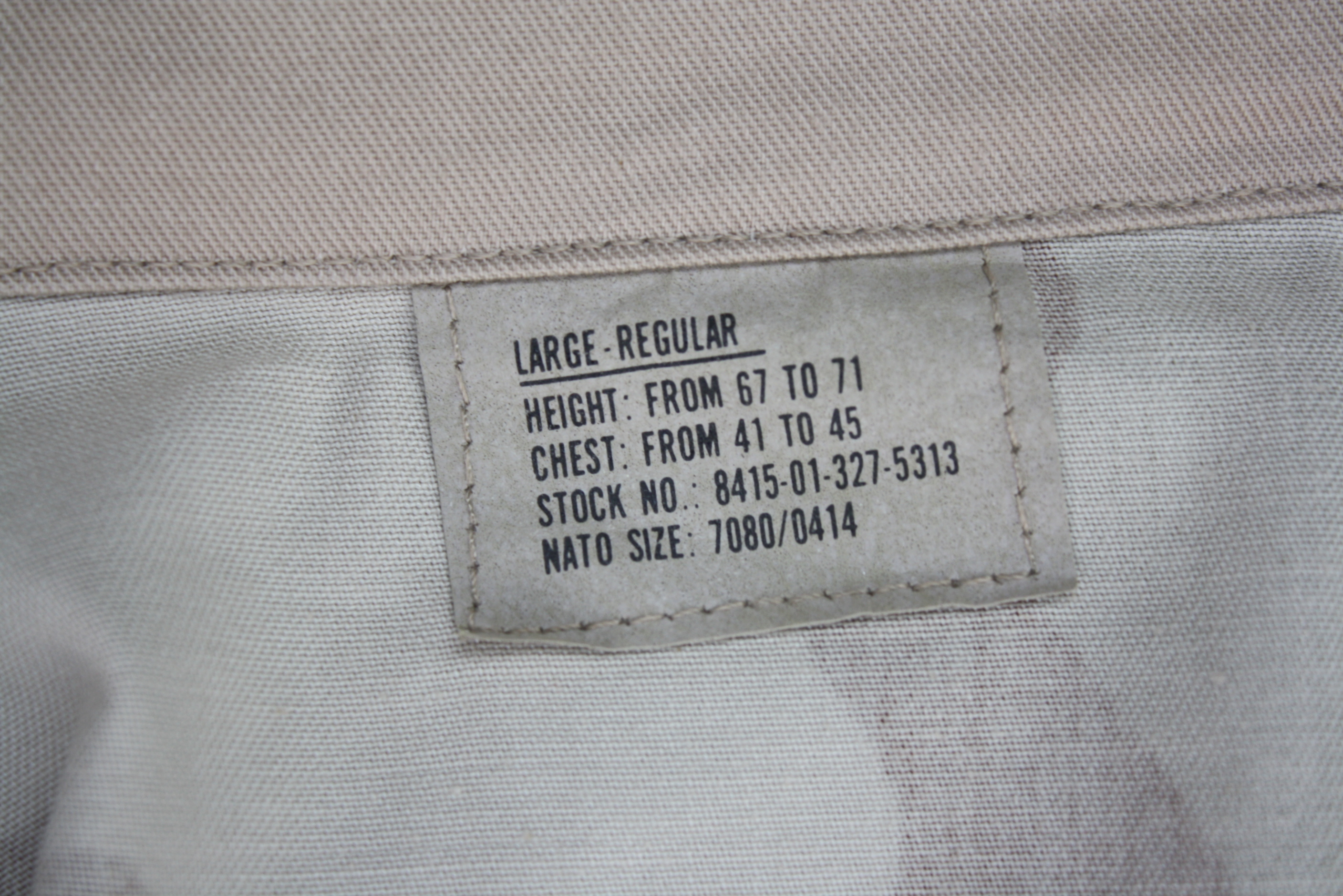 เสื้อทหารสหรัฐ ลายพรางสามสี large Regular