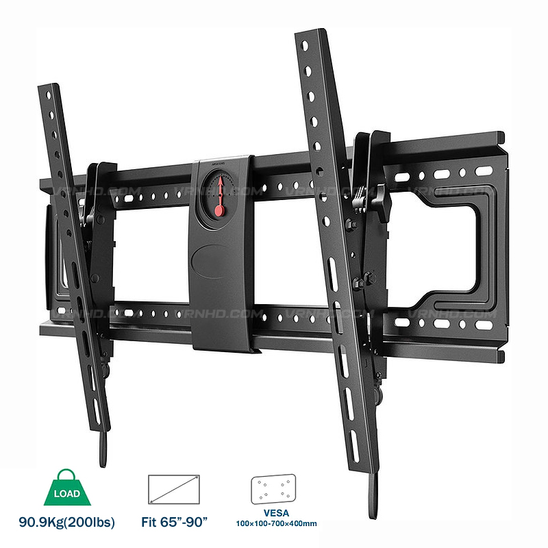 VZ-T7400 ขาแขวนทีวี-จอ interactive touch screen Extra Slim X-Large 65"- 90" Tilt Wall mount,Max VESA 700x400 mm.,Weight Capacity 90.9Kg. (Brownbox)