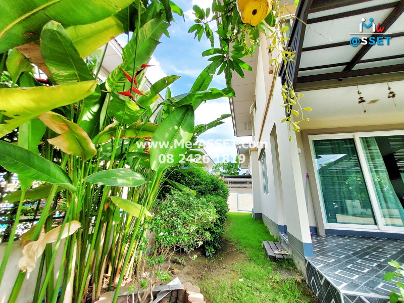 ขายบ้านเดี่ยว ใกล้ ม.มหิดล ย่าน ศาลายา วัดพระเงิน ศรีประวัติ : คณาศิริ ศาลายา : 2 ชั้น 50 ตารางวา