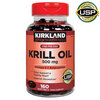 Kirkland Signature Expect Molre Krill Oil 500 mg 160 Softgels (with Omega 3 + Astaxanthin)