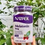 Natrol Gummies Melatonin Strawberry 5mg. 180เม็ด เยลลี่เมลาโทนิน 5 มิลลิกรัม (1กป.)