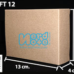 กล่องกระดาษคราฟ ขนาด กว้าง 10 ซม. x ยาว 13 ซม. x หนา 4 ซม.