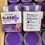 Natrol Sleep + Beauty Melatonin 6mg.+ Biotin, Vitamin E บรรจุ 60 ชิ้น #รส RASPBERRY