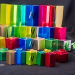 CF3 กล่องเครื่องสำอาง ขนาด กว้าง 24 x ยาว 24 x สูง 44 mm.