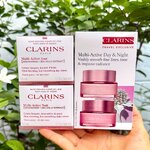 Clarins Multi-Active Day & Night Cream Set (50ml x 2 กระปุก) เซตบำรุงผิวครบสูตร ทั้งกลางวัน–กลางคืน