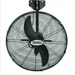 พัดลมอุตสาหกรรมใบดำ แบบ 2 ใบพัด 30" ติดผนัง