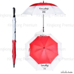ร่มกอล์ฟสองชั้น สีขาว-แดง ร่มสั่งผลิต