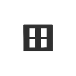 หน้ากาก4ช่อง FA-204C-BK สีดำ CHANG