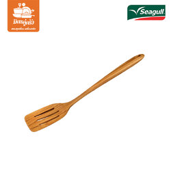ตะหลิวกรองยาว ด้ามไม้สัก รหัส 150300308- Seagull