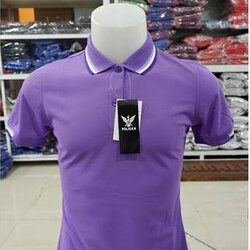 POLIGAN POLO เสื้อโปโล เสื้อคอปก ยูนิฟอร์ม สำเร็จรูป สีม่วงกลาง