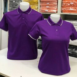 POLYGAN COOL เสื้อโปโล เสื้อคอปก คูบาลานซ์ สีม่วง คลูบาลานซ์ไม่ขึ้นขุย100%