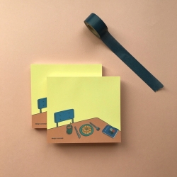 Memo Wang Illustrated Notebook - Desk