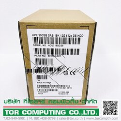HP 870765-B21, 870798-001 [TorCompTH Thailand ขาย จำหน่าย ราคา] HP 900GB 15K 12G SAS DS 2.5in HDD for G8-G10