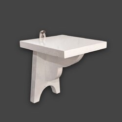 หิ้งเรียบโมเดิร์น สีขาว