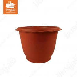 กระถางกลมขอบหยัก