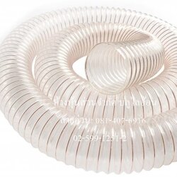 ท่อดูด-ส่ง โพลียูริเทนไส้ลวดสปริง(แบบใส) ความหนา 1.0 mm.